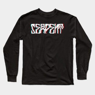 Serpent Glitch Long Sleeve T-Shirt